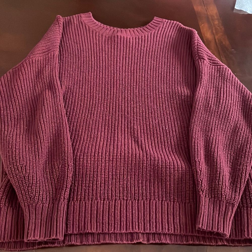 Oversized Red Hollister Sweater